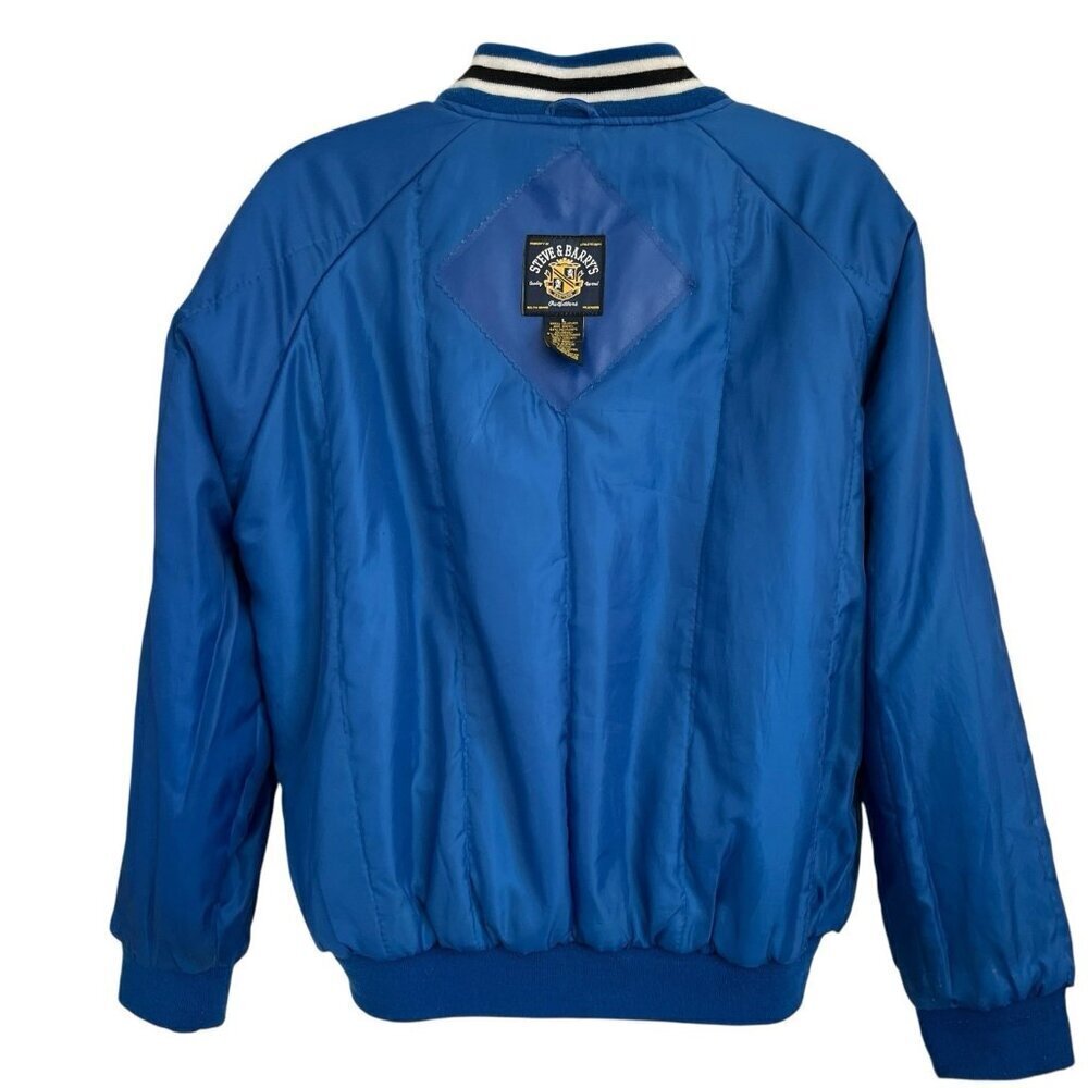 Duke Blue Devils Varsity Wool Blend Jacket L Blue Steve and Barrys Distressed - Picture 15 of 16